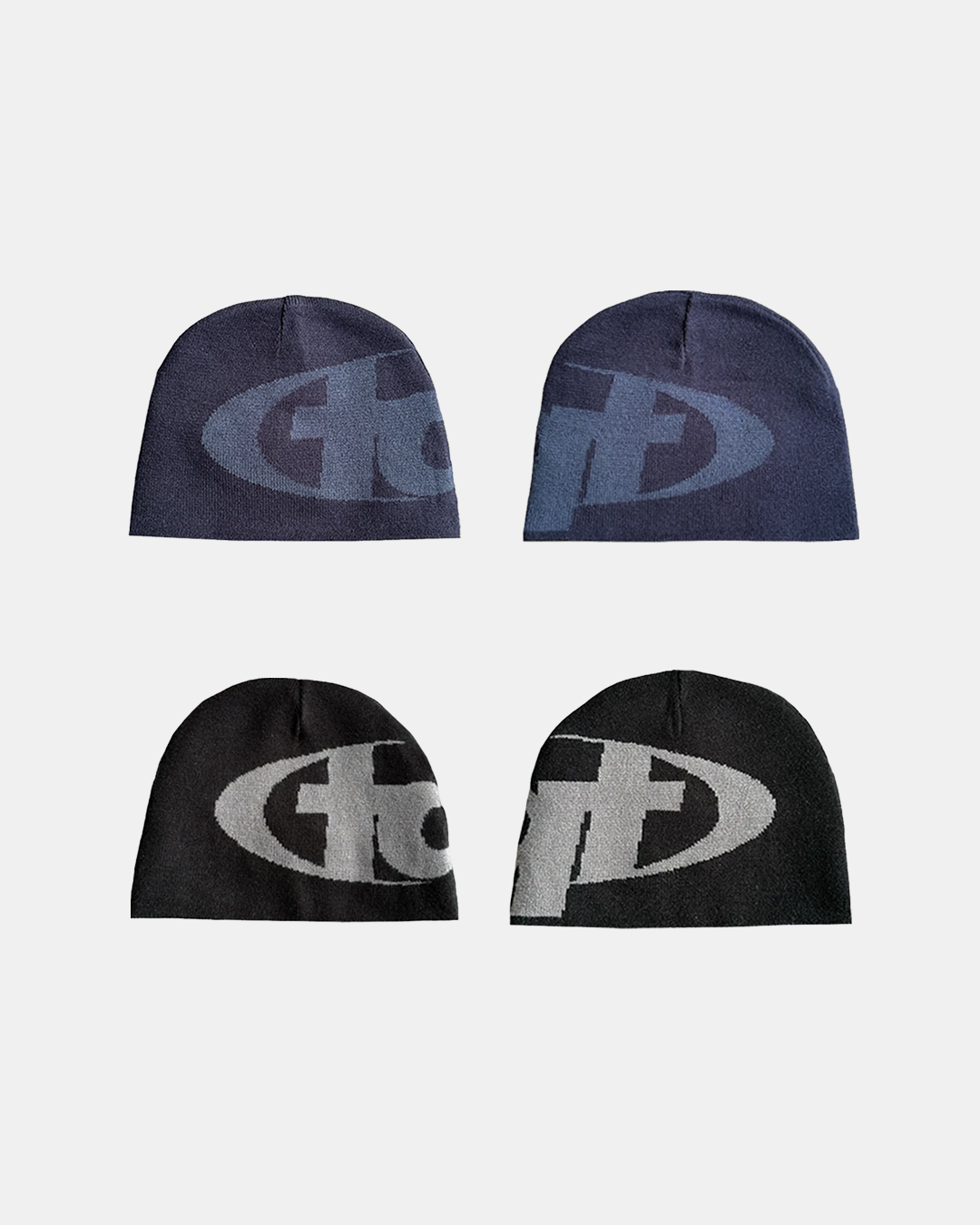 Reversible Beanie - Black / Blue