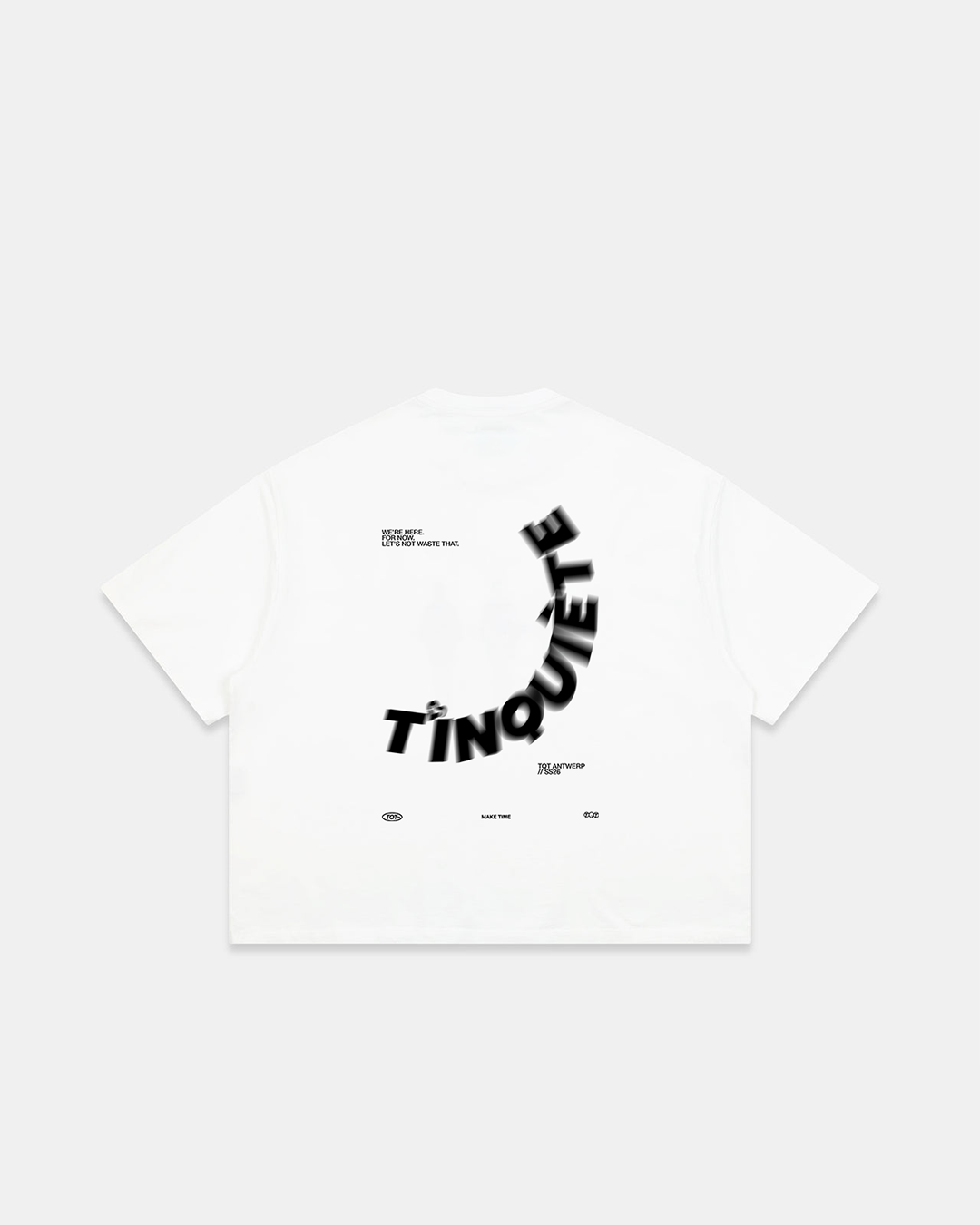 White Time Tee - White/Black